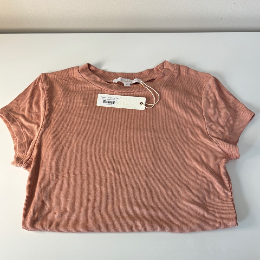 NWT Olivaceous Ribbed T-Shirt Size M
